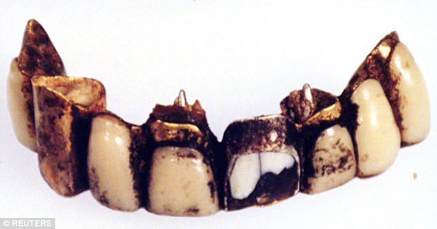 adolf teeth close up